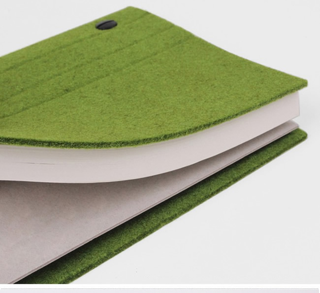 Wool Felt & Binding Thread Notebook