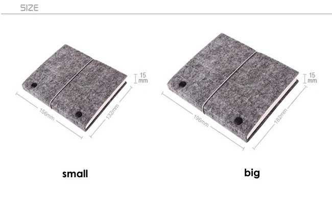 Wool Felt & Binding Thread Notebook