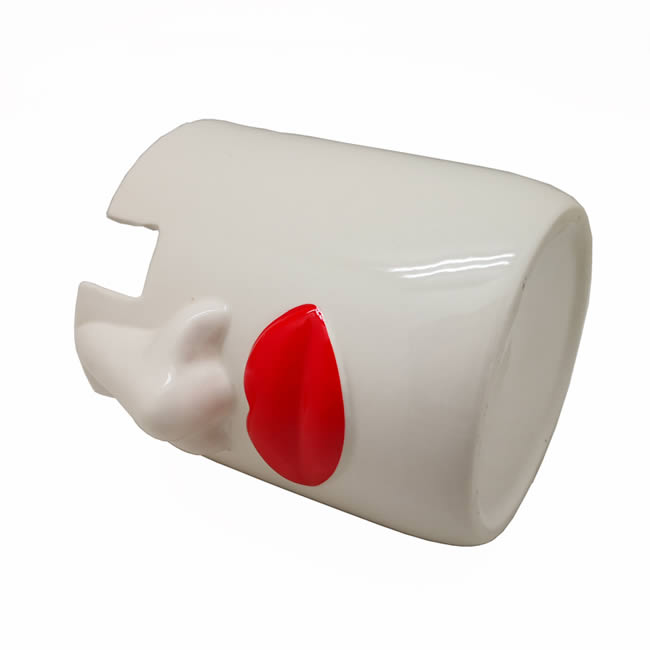 Woman Sexy Red Lips Glasses Holder Pen Holder