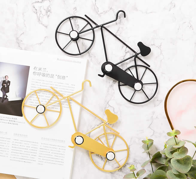 Creative Bicycle Shape Wall Decoration Hook Up