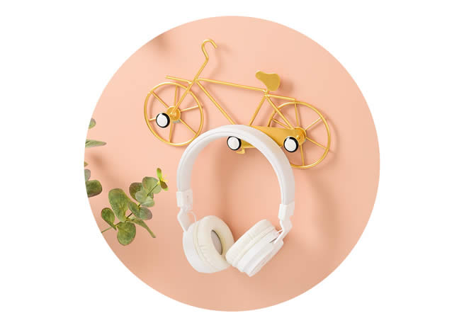 Creative Bicycle Shape Wall Decoration Hook Up