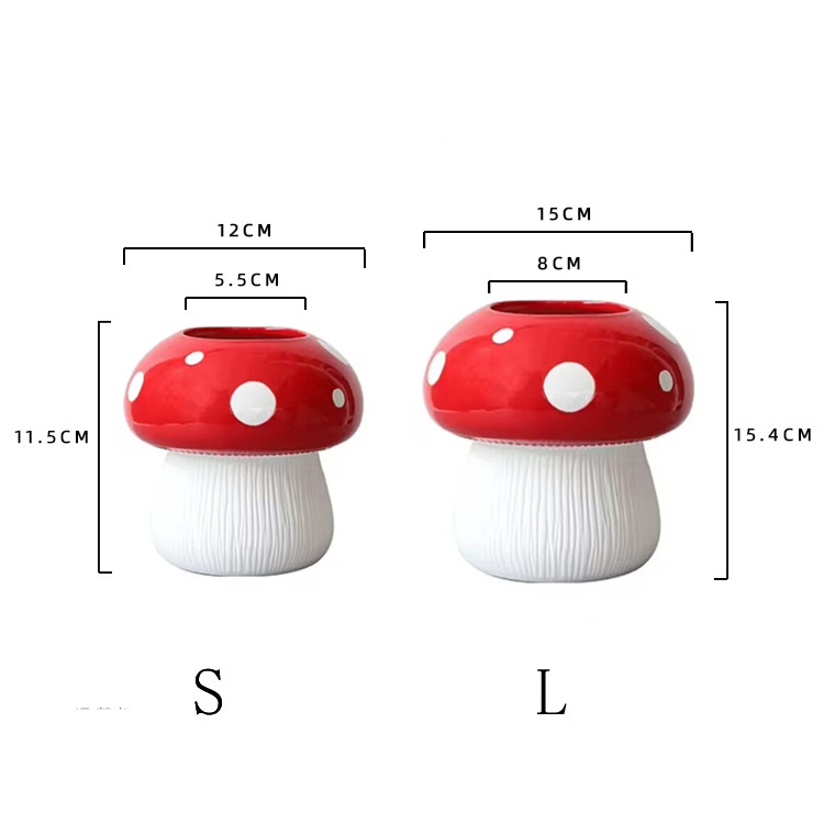 Mushroom Desktop Decor Pen Holder