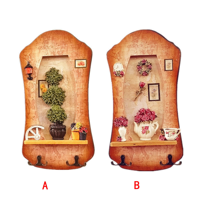 Pastoral Wall Decor Clothes Hat Hook