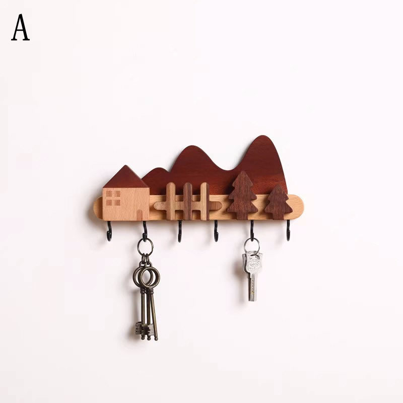 Rustic Wooden Small House Decorative Wall Hanging