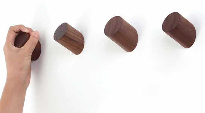 2pcs/lot Wooden Wall Hook,Coat Hooks