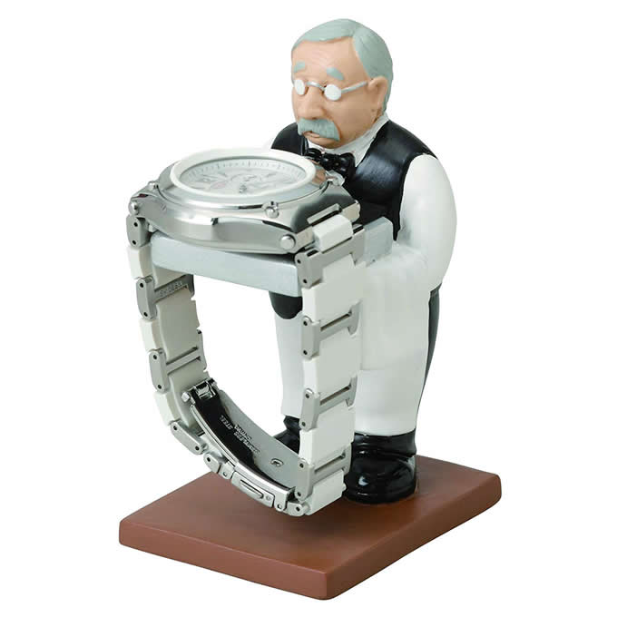  Astronaut & Old Man Watch Jewelry Bracelet Display Stand 