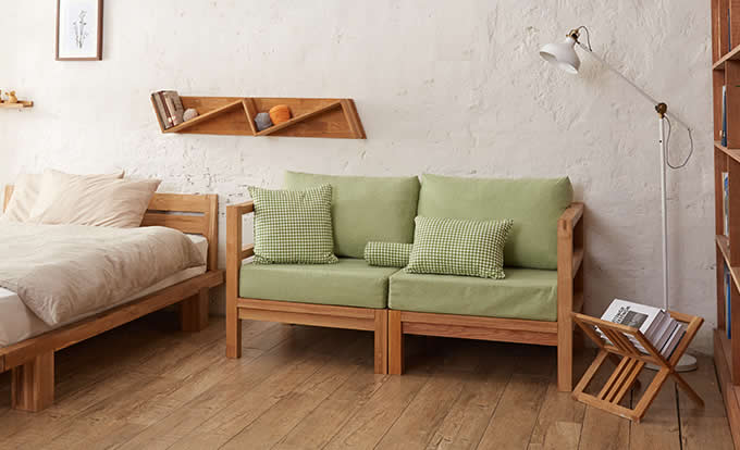  Bamboo Floor Bookshelf  