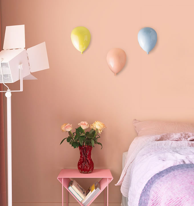Beautiful Macron Color Ceramic Balloon Children Room Wall Decoration 