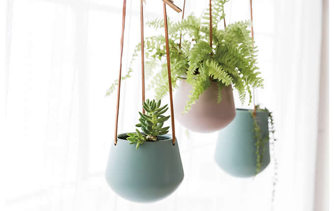  Ceramic Hanging Planter Pot Decorative Flower Vase