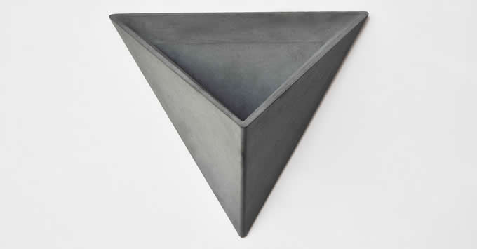 Concrete Triangle Wall-mounted Flower Pot