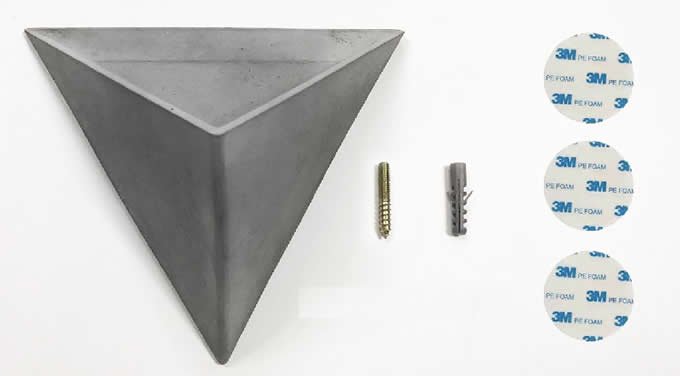 Concrete Triangle Wall-mounted Flower Pot