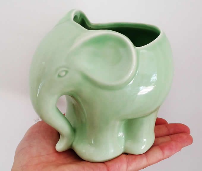 Cute Elephant Ceramic Succulent Planter Flower Pot