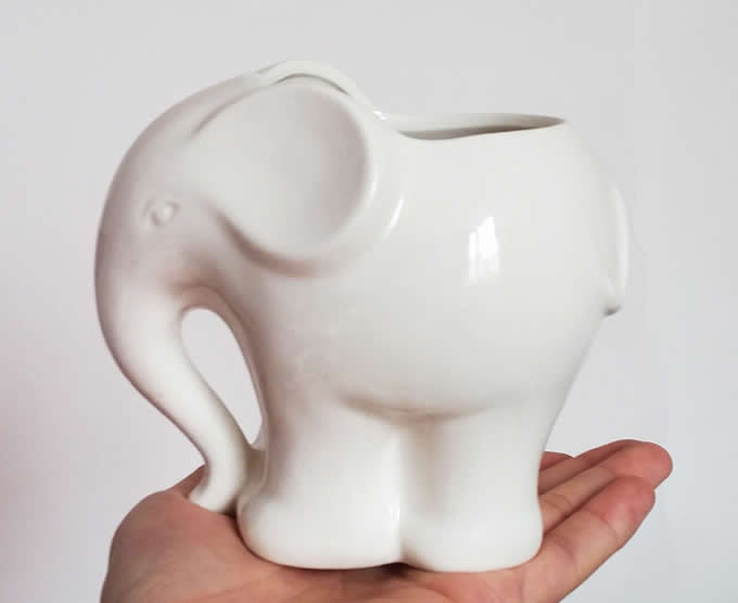 Cute Elephant Ceramic Succulent Planter Flower Pot
