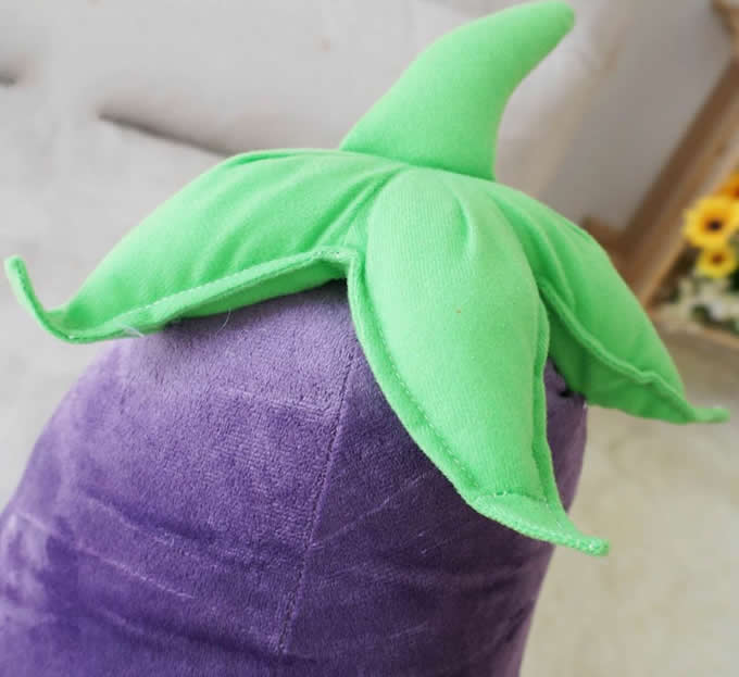 Eggplant Shaped Pillow Cushion Plush Stuffed