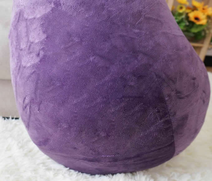 Eggplant Shaped Pillow Cushion Plush Stuffed