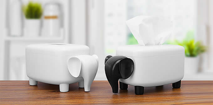 Elephant  Tissue Box