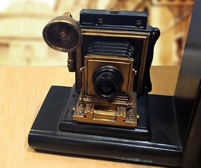Retro Vintage Camera Bookends
