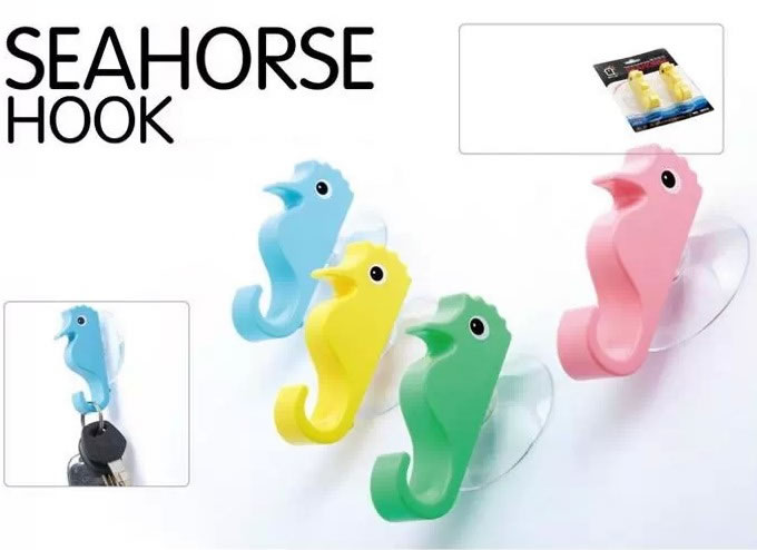  Seahorse  Sucker Wall Hooks