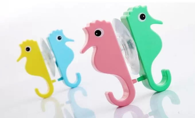  Seahorse  Sucker Wall Hooks