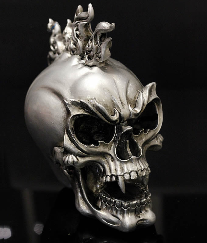 Skull Head Figurine Display Decoration