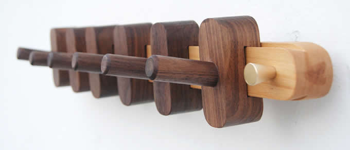  Solid Wood Wooden Coat Hook Coat Rack Wall Mount Clothes Hook 