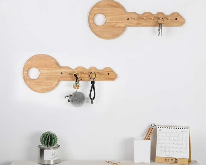  Wooden Decorative Wall Mounted Key Holder  