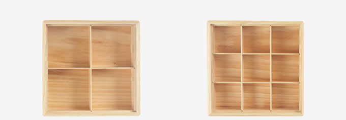  Bamboo Drawer Dividers, Storage Boxes, Closet Organizers, Under Bed Organizer 