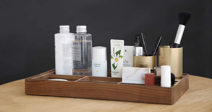 Wooden Makeup Storage Makeup Organizer Skincare Organizer Cosmetic Box 