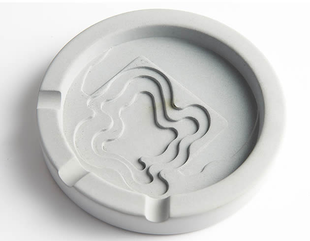 Creative mountain peak shape concrete ashtray bar shop decoration