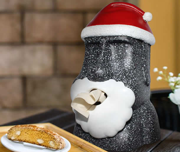 Creative Christmas Stone Man Fun Decoration Tissue Box