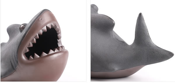 Creative Marine Style Ferocious Shark Ceramic Ashtray