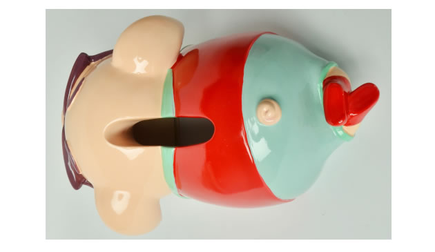 Cute funny cartoon pig tissue box desktop decoration