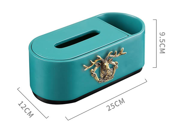 Exquisite fashion elk decoration tissue box remote control storage box