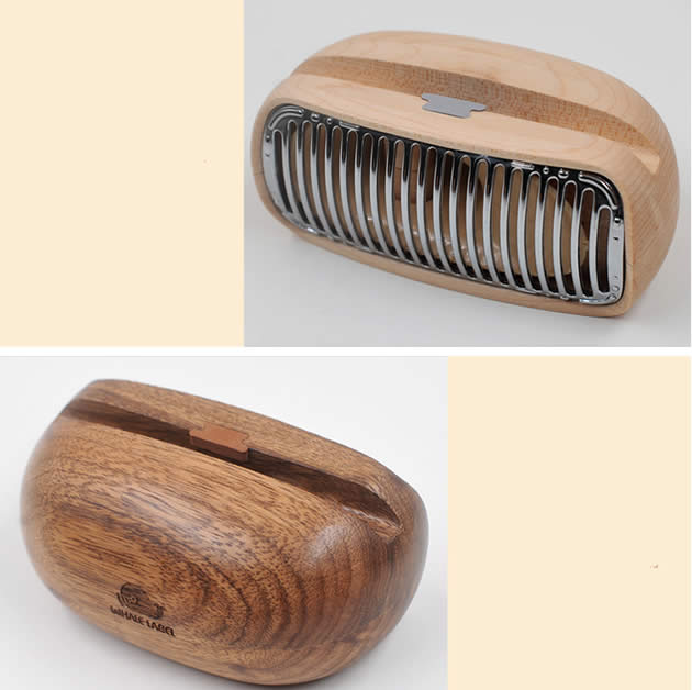 Retro Wooden Cell Phone Sound Amplifier Natural Loudspeaker Phone Holder