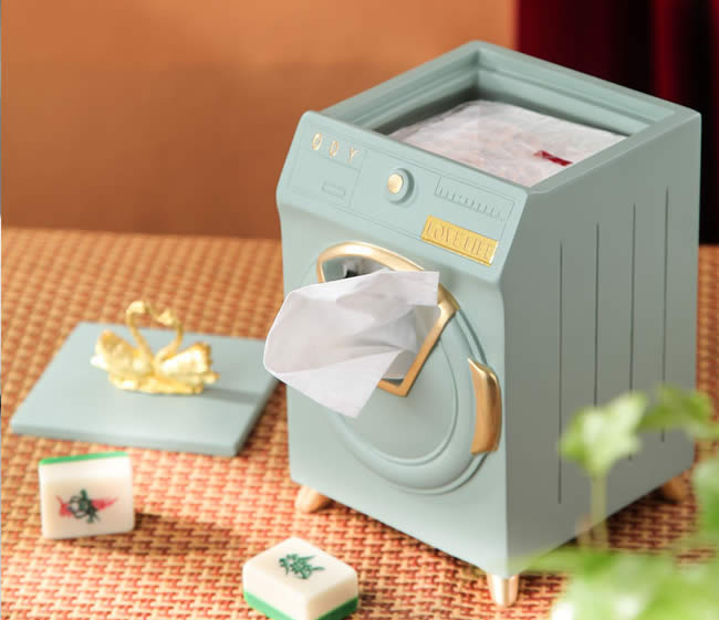 Creative Washing Machine Shape Living Room Office Decoration Tissue Box