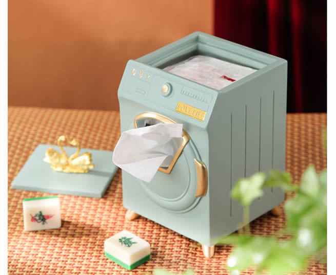 Creative Washing Machine Shape Living Room Office Decoration Tissue Box