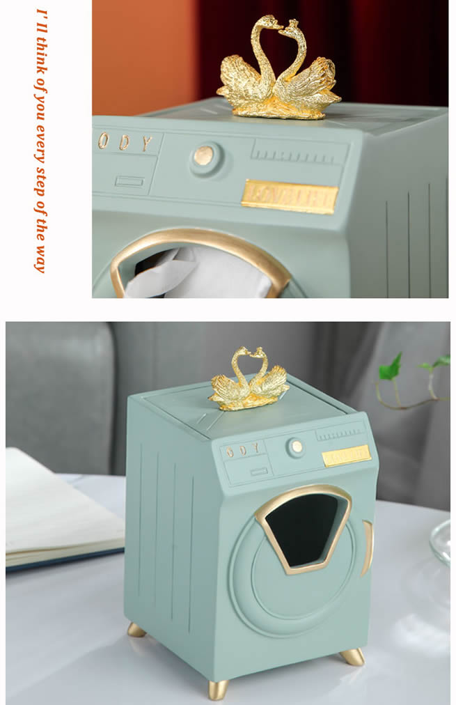 Creative Washing Machine Shape Living Room Office Decoration Tissue Box