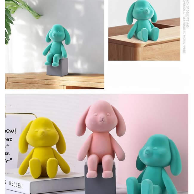 Abstract Cute Big Ears Bunny Desktop Decoration Ornaments