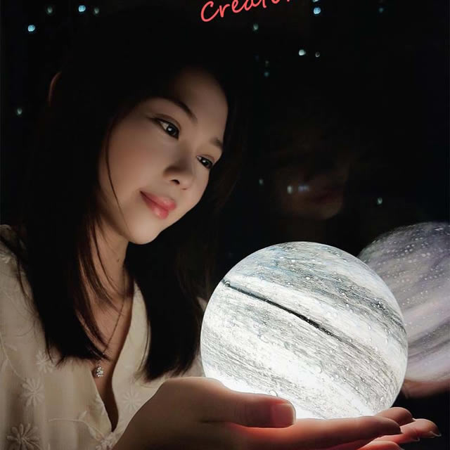 Beautiful Moon LED Bedroom Desktop Night Light