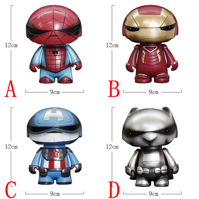 Classic Iron Man Spiderman Doll Decorative Ornaments