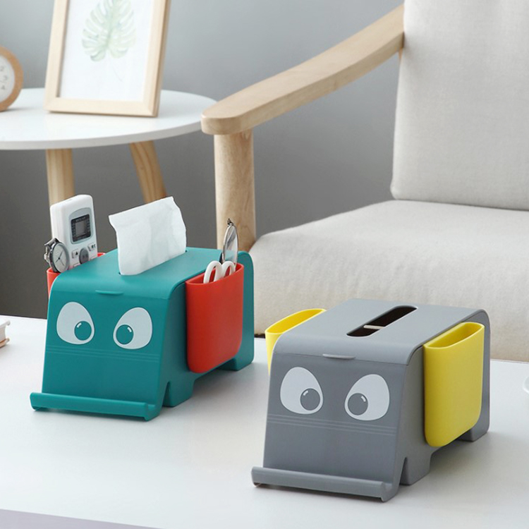 Cute Elephant Multifunctional Organizing Storage Box Tissue Box