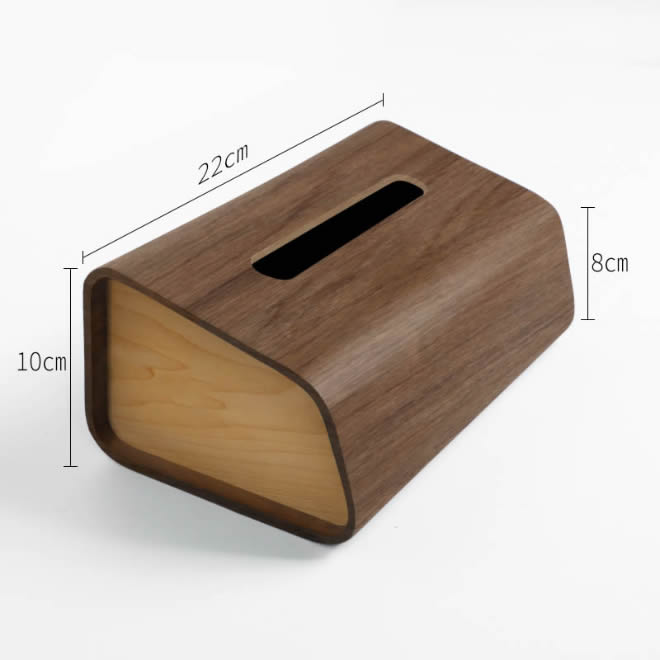 Classical Black Walnut Irregular Tissue Box