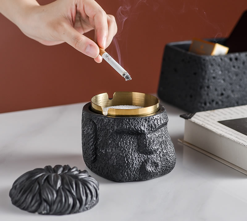 Creative Abstract Character Shape Decorative Ashtray