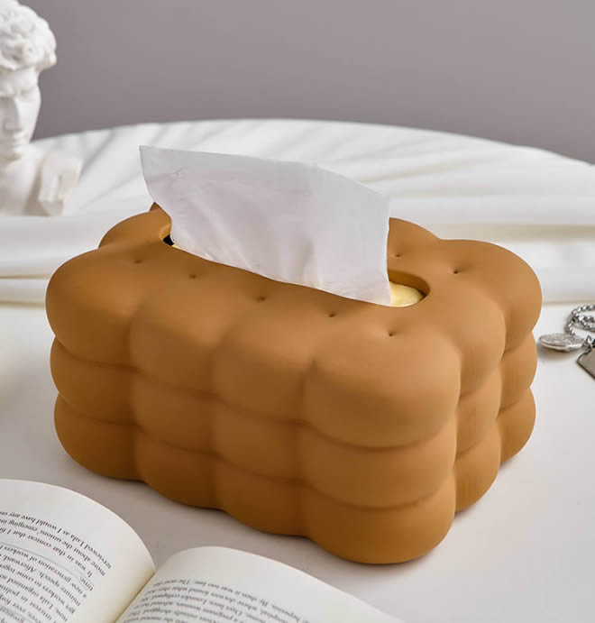 Creative Biscuit Shape Home Decoration Tissue Box