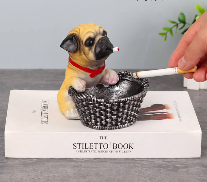 Creative Cool Dog Shape Decorative Ashtray