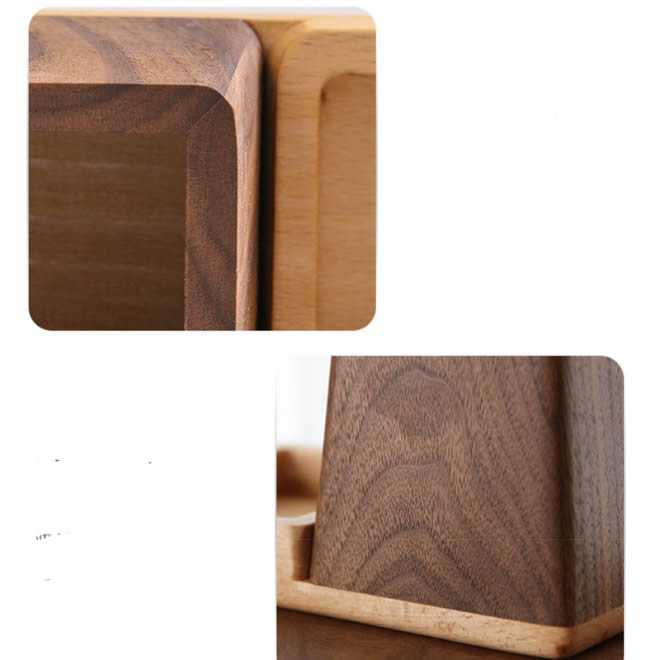 Exquisite Pure Wood Office Organize Storage Pen Holder