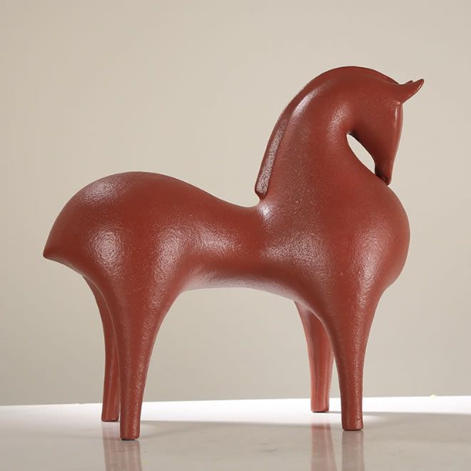 Modern Abstract Horse Art Sculpture Decorative Ornament