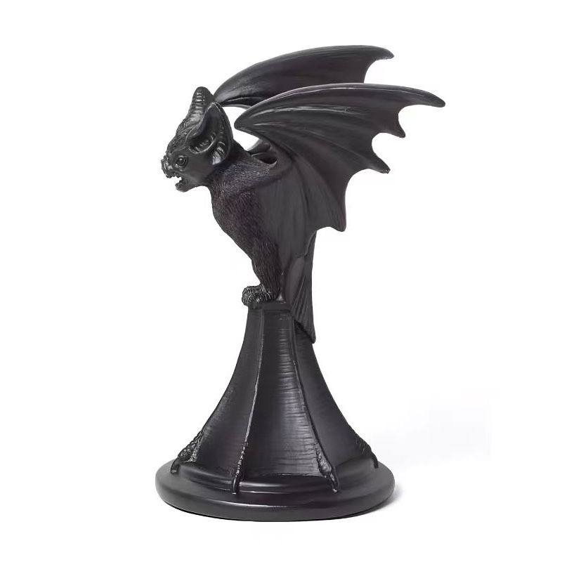 Bat Shaped Candle Holder Tabletop Decorations Statue