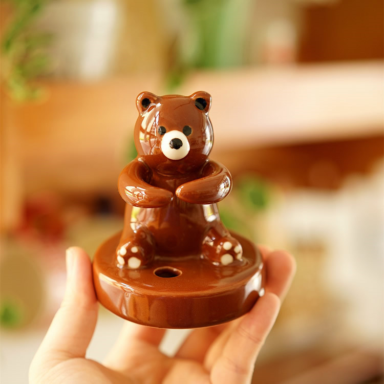 Bear Pen Holder In An Embrace