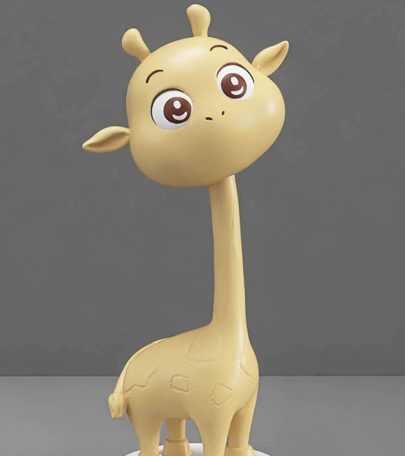 Cartoon Giraffe Paper Towel Holder, Desktop Decor